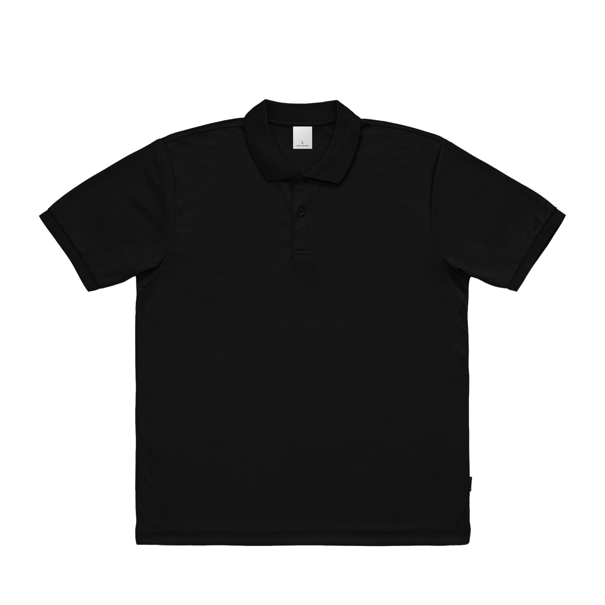 リライブ加工　ドライポロシャツ（ポリジン加工） black image