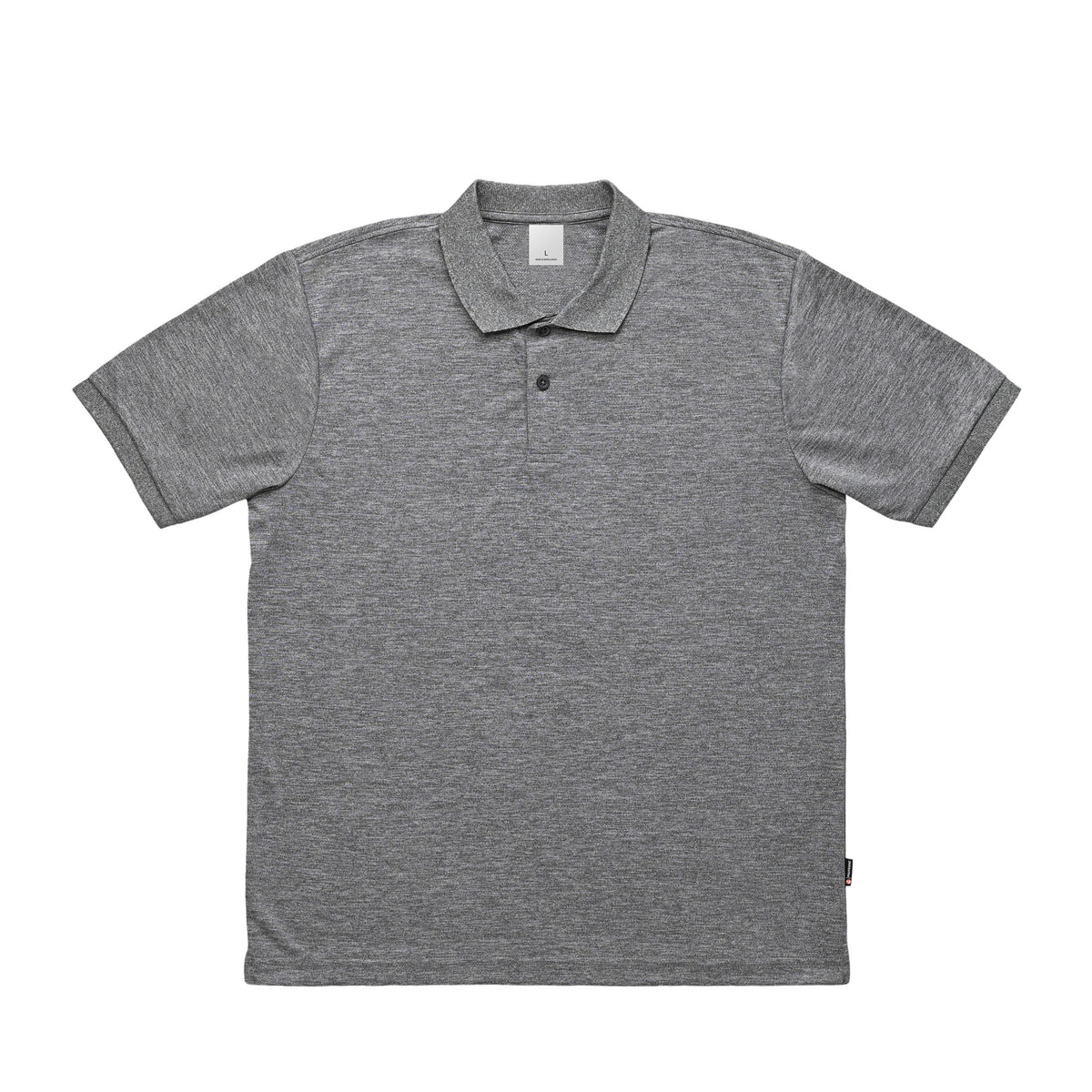 リライブ加工　ドライポロシャツ（ポリジン加工） mixed-gray image