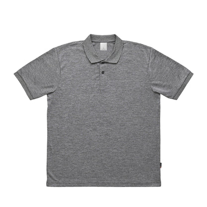 リライブ加工　ドライポロシャツ（ポリジン加工） mixed-gray image