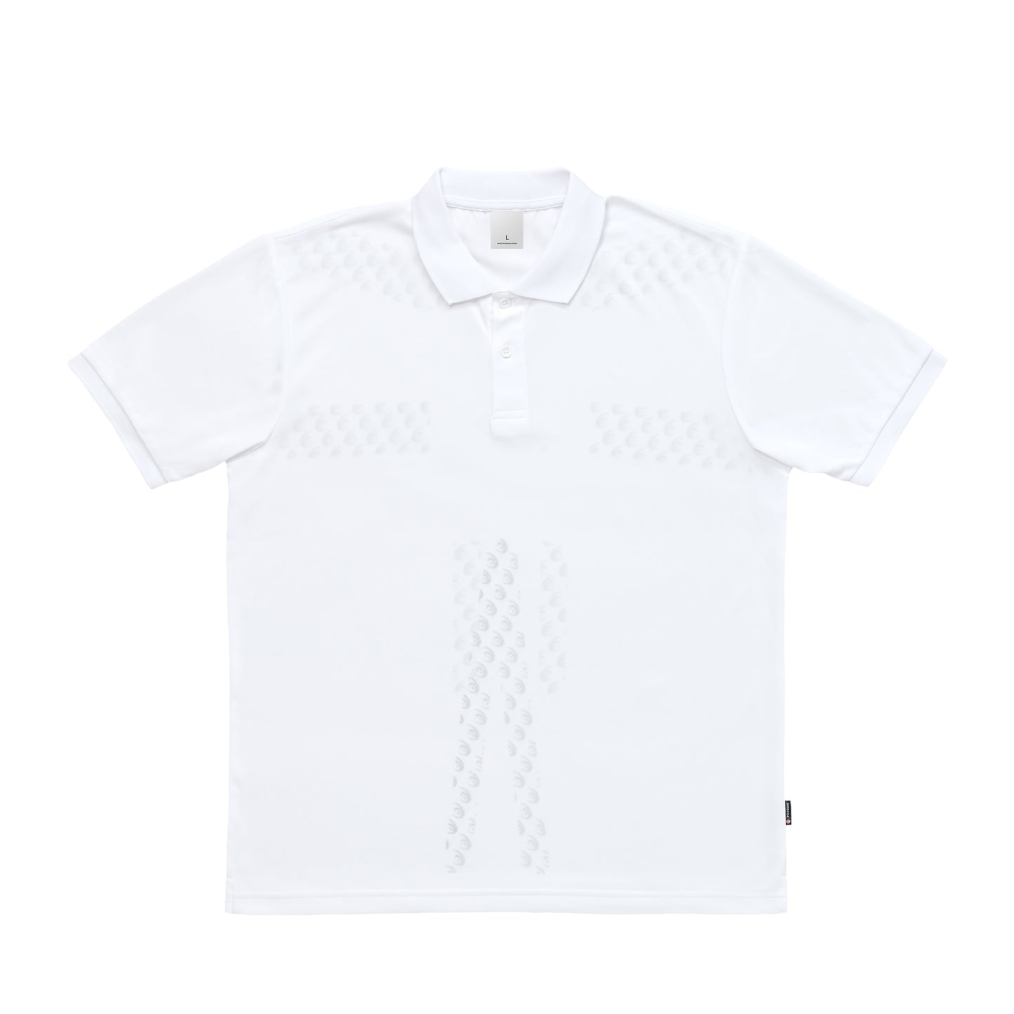 リライブ加工　ドライポロシャツ（ポリジン加工） white image