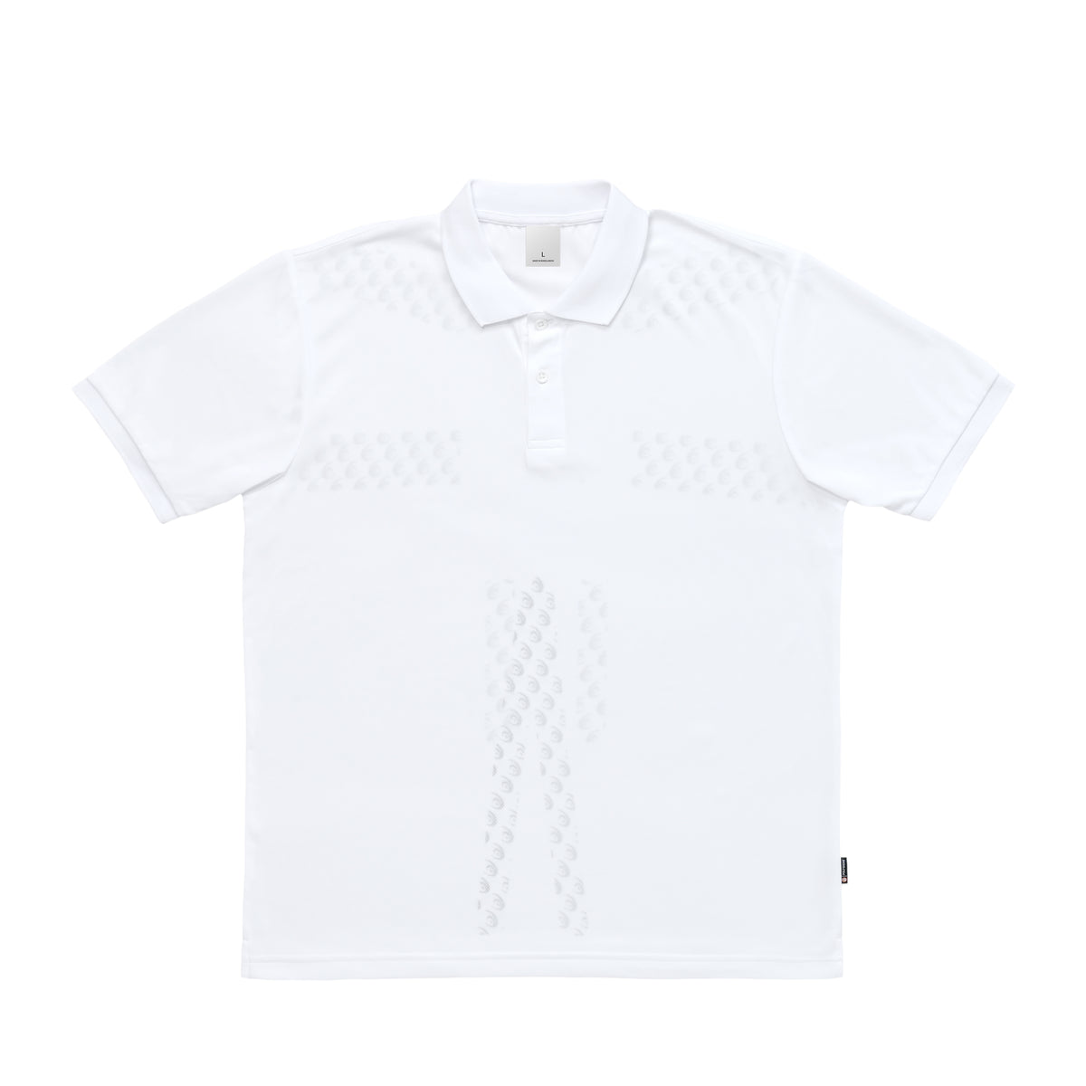 リライブ加工　ドライポロシャツ（ポリジン加工） white image