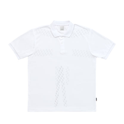 リライブ加工　ドライポロシャツ（ポリジン加工） white image